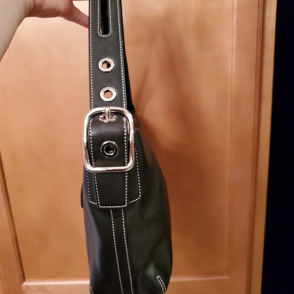 Coach Black Soft Leather Handbag - Picture 4 of 8